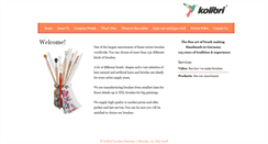 Desktop Screenshot of kolibri-brushes.com